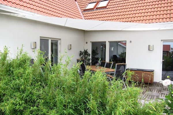 Bambu skapar ombonad runt uteplatsen